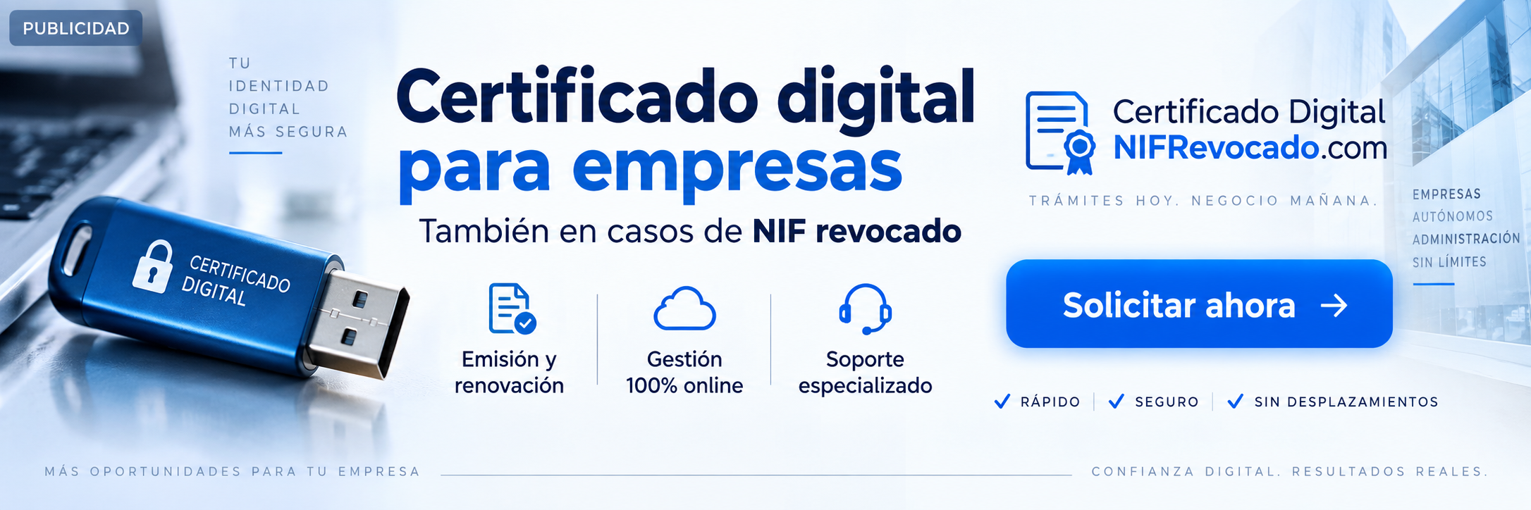 Publicidad de certificado digital para empresas