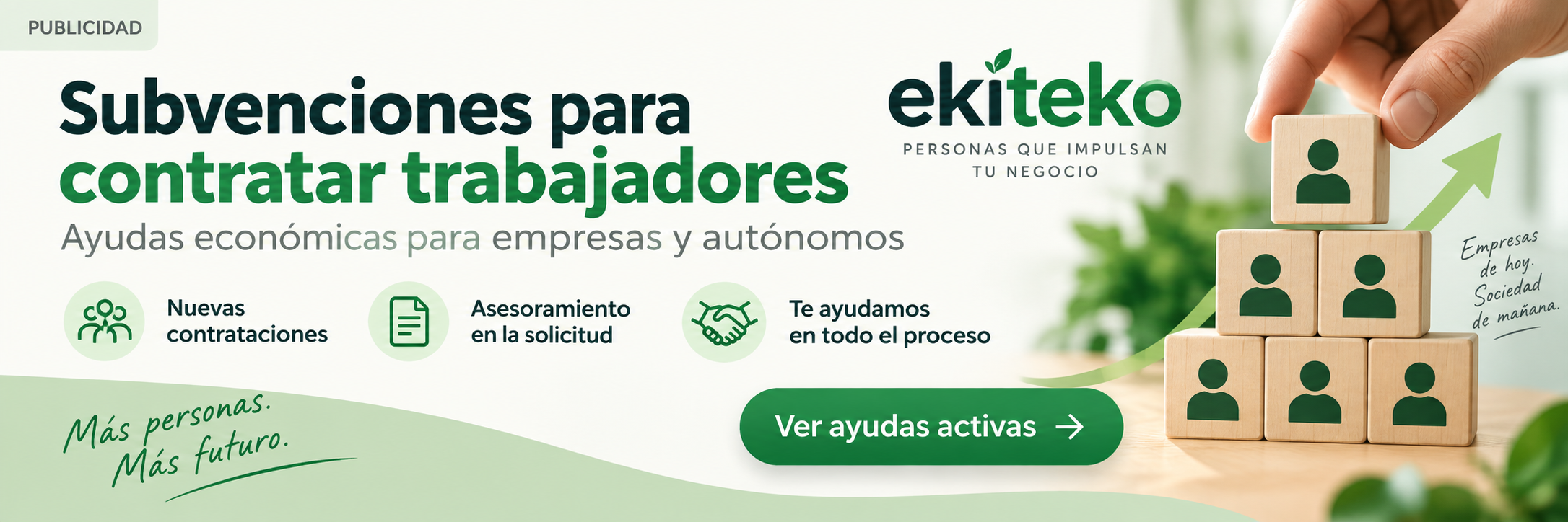 Publicidad de subvenciones para contratar trabajadores