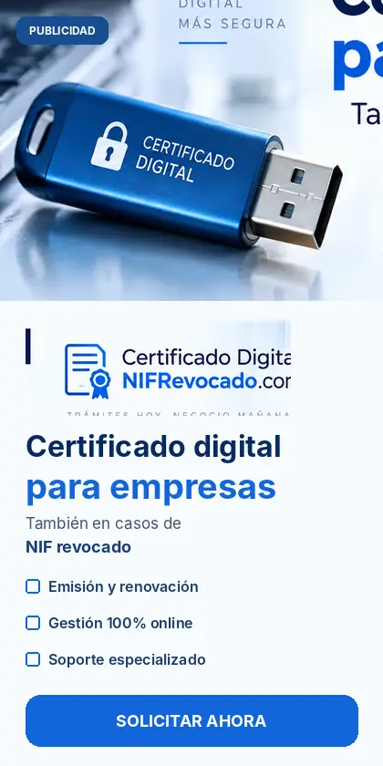 Publicidad de certificado digital para empresas